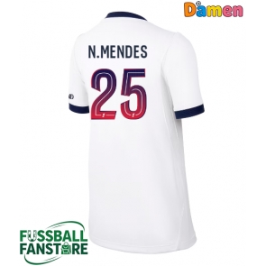 Paris Saint-Germain Nuno Mendes #25 Replik Auswärtstrikot Damen 2026-27 Kurzarm